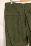 1972年会計　TYPE 3　40 x 33 アメリカ軍　OG-107 ユーティリティパンツ　ベイカーパンツ　中古品