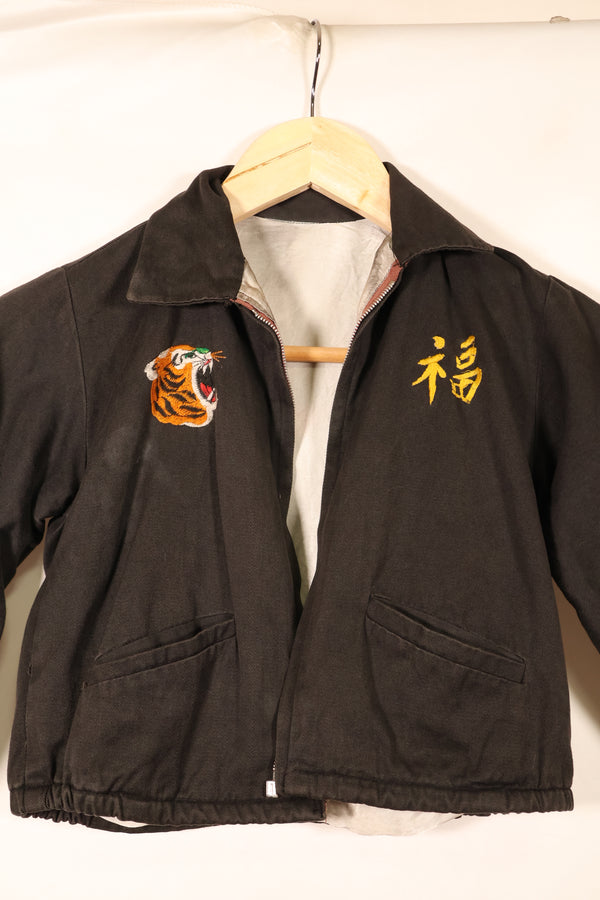 1966年　子供用　ベトナム戦争　ツアージャケット　ベトジャン　QUINHON　ジッパー破損あり　中古品