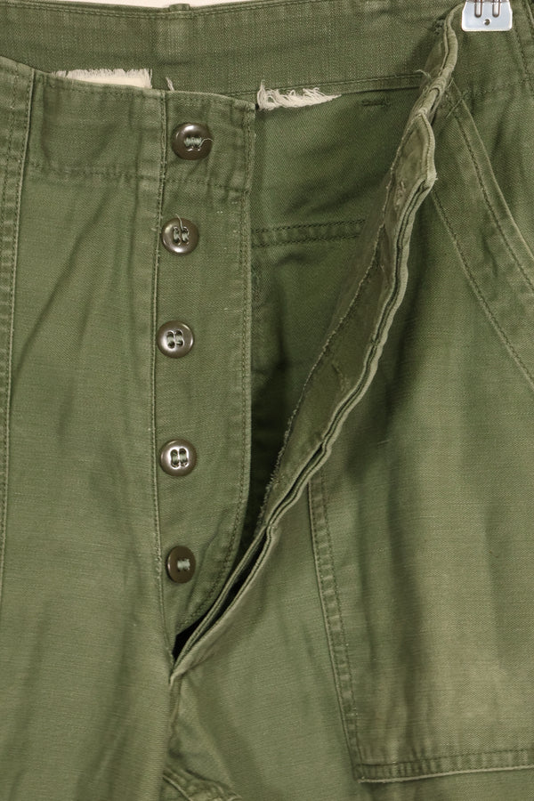 1950年代　TYPE 1　推定SMALL　 アメリカ軍　OG-107 ユーティリティパンツ　ベイカーパンツ　中古品