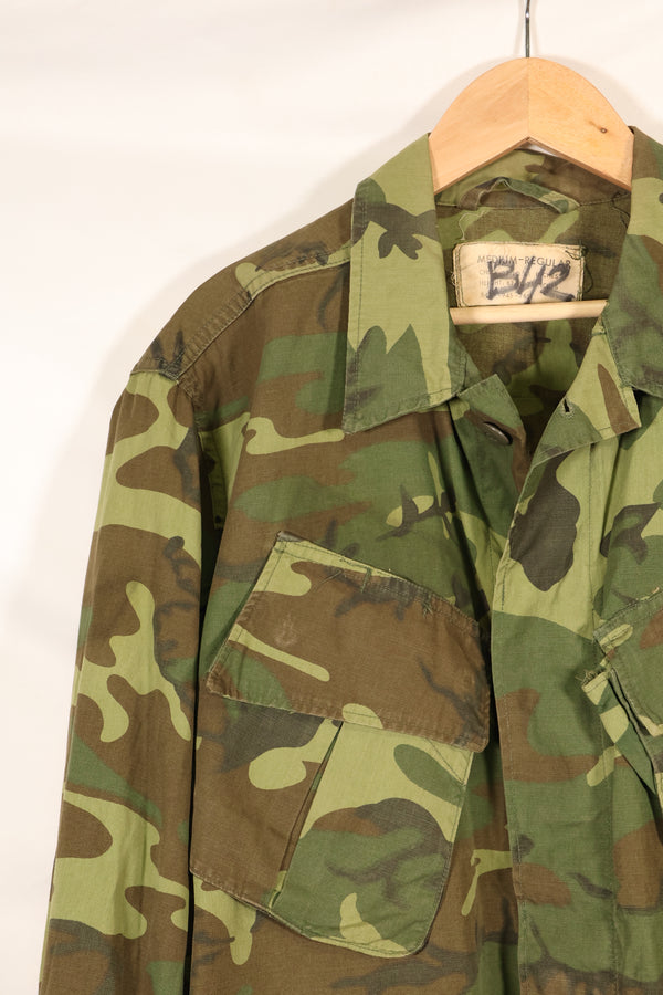 1966年〜67年契約　M-R　ERDL 初期プリント　ジャングルファティーグ　ジャケット　中古品