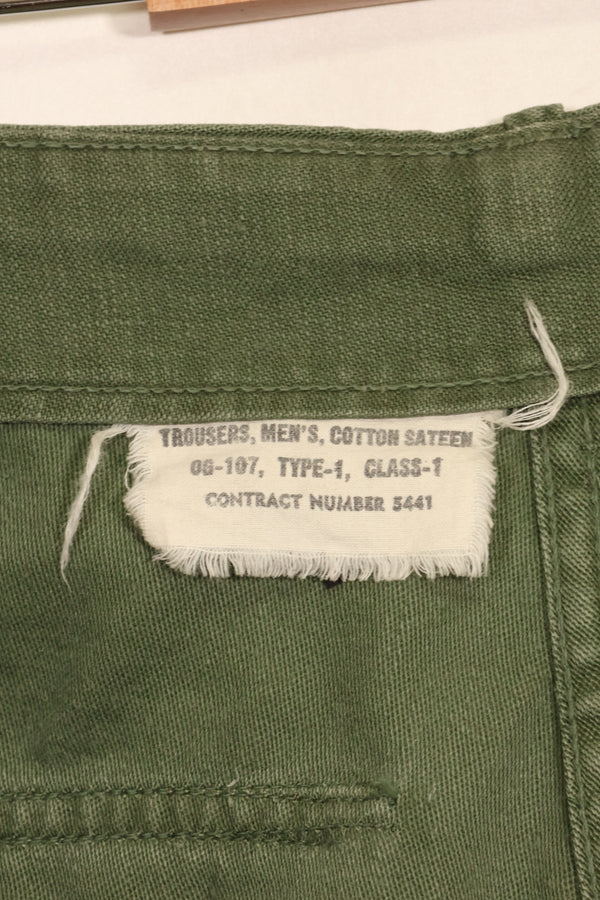 1950年代　TYPE 1　推定SMALL　 アメリカ軍　OG-107 ユーティリティパンツ　ベイカーパンツ　中古品