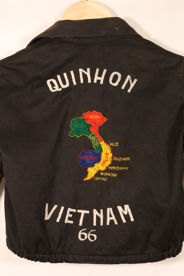 1966年　子供用　ベトナム戦争　ツアージャケット　ベトジャン　QUINHON　ジッパー破損あり　中古品