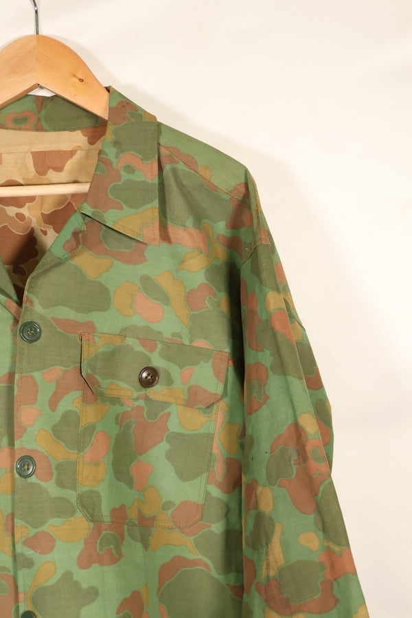 1960年代　個人調達品　アメリカ海兵隊　フロッグスキンポンチョ製　シャツ&パンツセット　南ベトナム製　