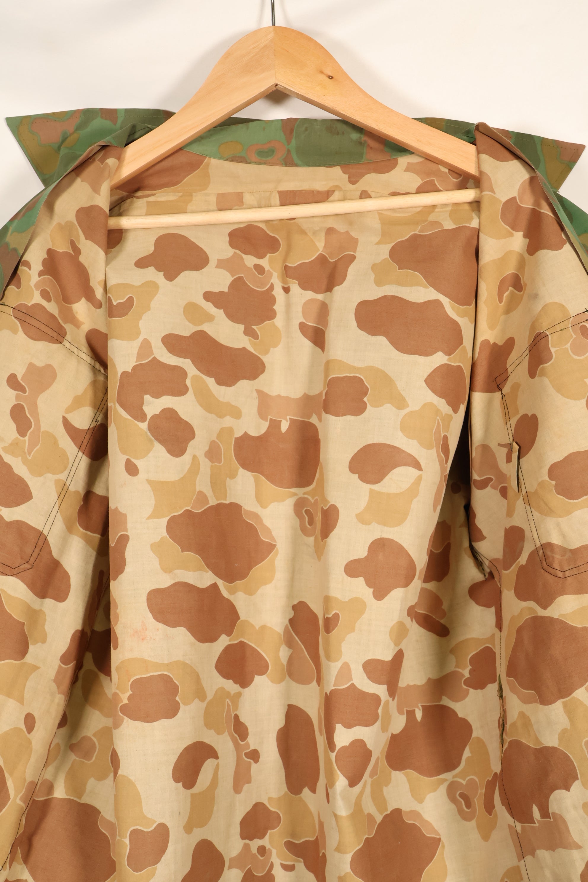 1960年代　個人調達品　アメリカ海兵隊　フロッグスキンポンチョ製　シャツ&パンツセット　南ベトナム製　