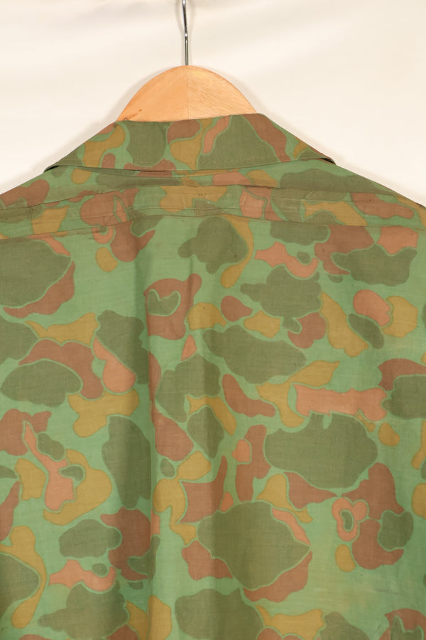 1960年代　個人調達品　アメリカ海兵隊　フロッグスキンポンチョ製　シャツ&パンツセット　南ベトナム製　
