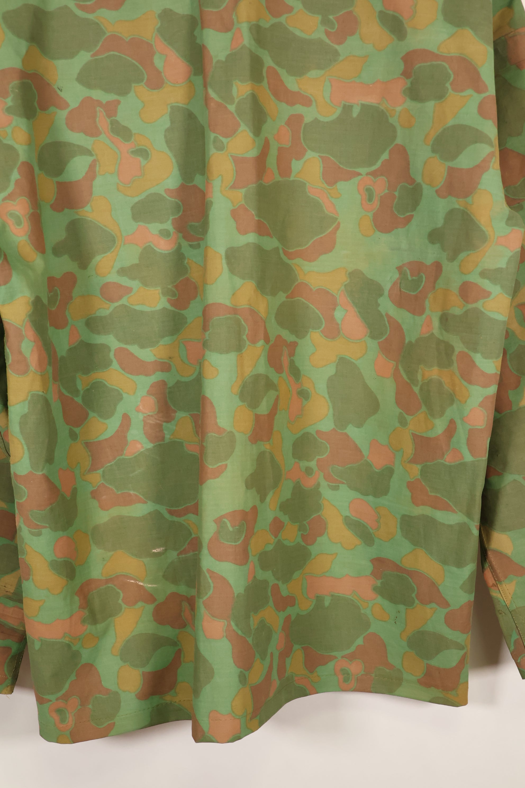 1960年代　個人調達品　アメリカ海兵隊　フロッグスキンポンチョ製　シャツ&パンツセット　南ベトナム製　