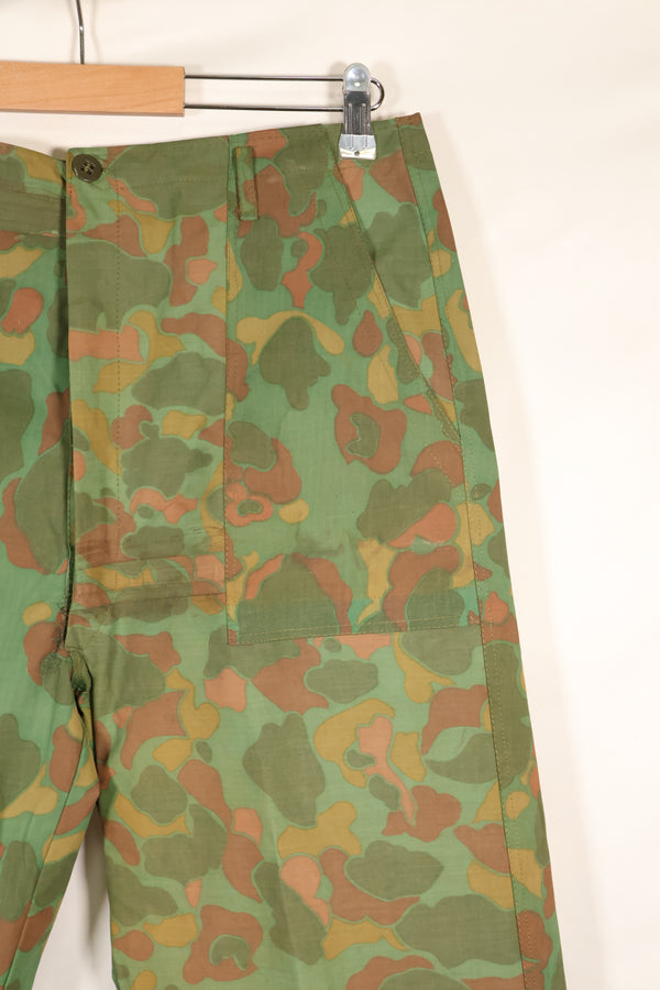 1960年代　個人調達品　アメリカ海兵隊　フロッグスキンポンチョ製　シャツ&パンツセット　南ベトナム製　