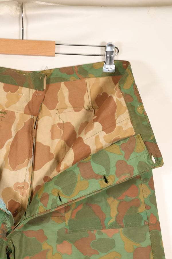 1960年代　個人調達品　アメリカ海兵隊　フロッグスキンポンチョ製　シャツ&パンツセット　南ベトナム製　