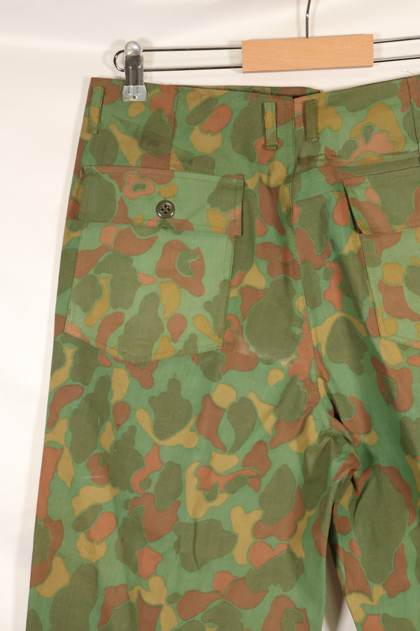 1960年代　個人調達品　アメリカ海兵隊　フロッグスキンポンチョ製　シャツ&パンツセット　南ベトナム製　