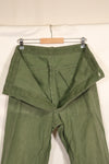 1950年代　TYPE 1　推定 MEDIUM　 アメリカ軍　OG-107 ユーティリティパンツ　ベイカーパンツ　中古品  C