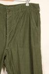 1972年会計　TYPE 3　40 x 33 アメリカ軍　OG-107 ユーティリティパンツ　ベイカーパンツ　中古品  C