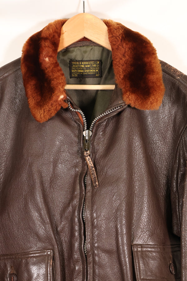 1960年代初期ロット　サイズ42 G-1　インターメディエートゾーン　フライトジャケット　中古品