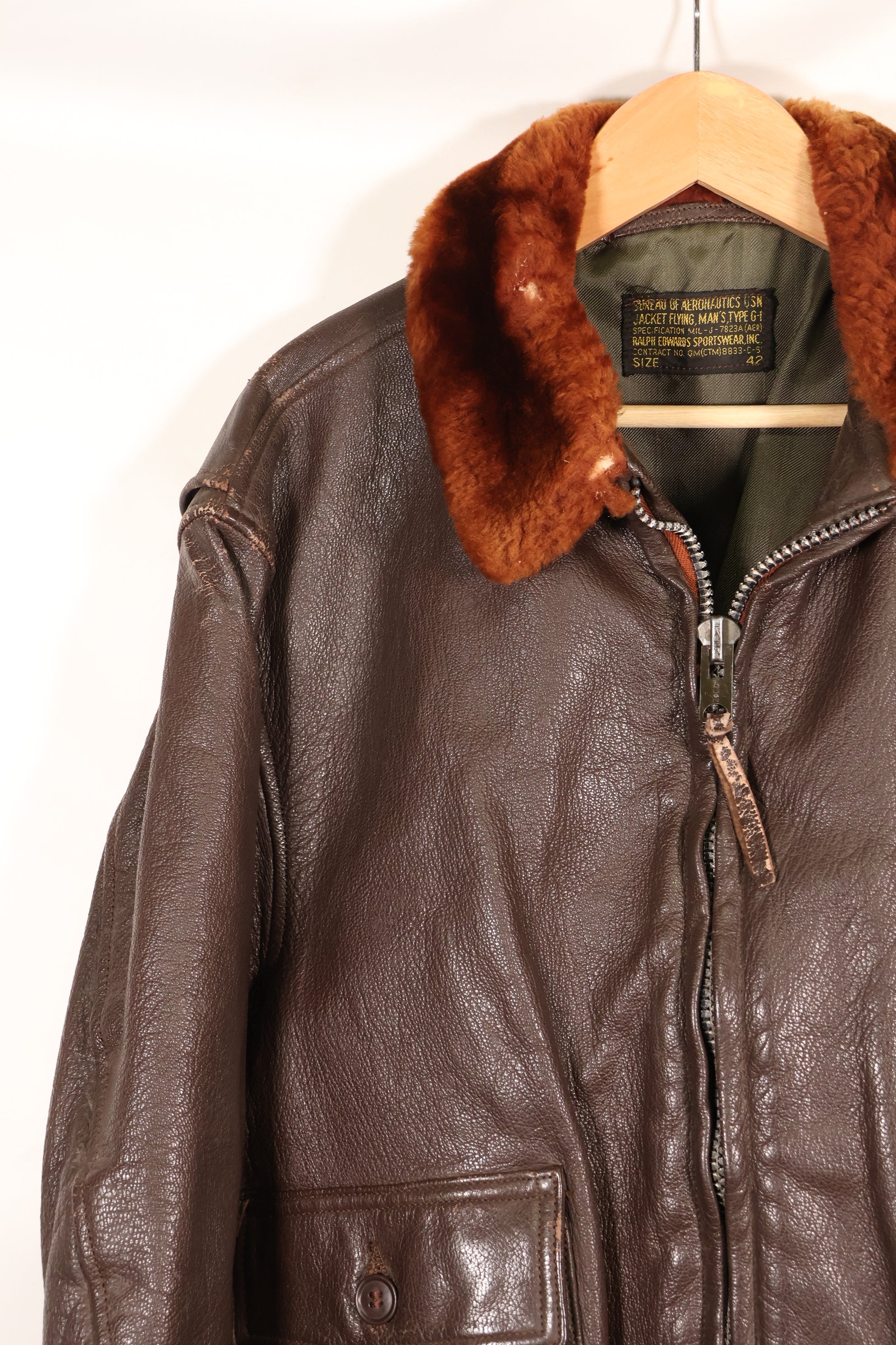 1960年代初期ロット　サイズ42 G-1　インターメディエートゾーン　フライトジャケット　中古品