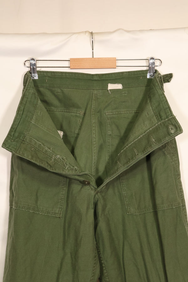 1961年契約　TYPE 1　SMALL　 アメリカ軍　OG-107 ユーティリティパンツ　ベイカーパンツ　中古品  E