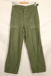 1950年代ロット　TYPE 1　SMALL　 アメリカ軍　OG-107 ユーティリティパンツ　ベイカーパンツ　中古品  F