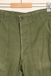1950年代ロット　TYPE 1　SMALL　 アメリカ軍　OG-107 ユーティリティパンツ　ベイカーパンツ　中古品  F