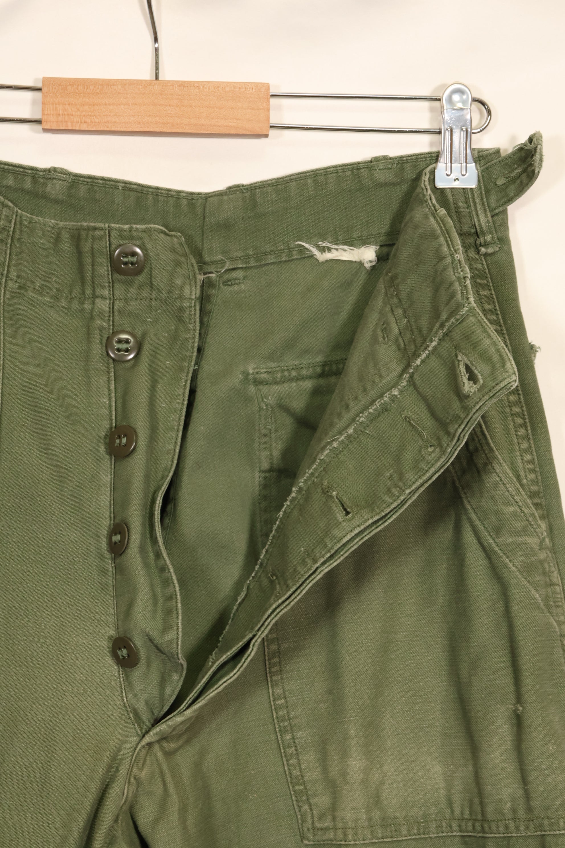 1950年代ロット　TYPE 1　SMALL　 アメリカ軍　OG-107 ユーティリティパンツ　ベイカーパンツ　中古品  F