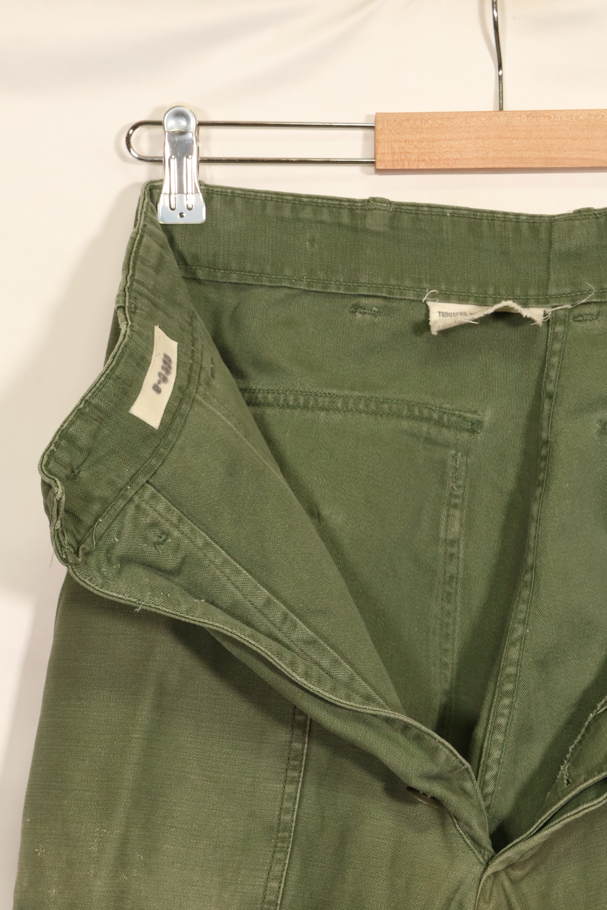 1950年代ロット　TYPE 1　SMALL　 アメリカ軍　OG-107 ユーティリティパンツ　ベイカーパンツ　中古品  F