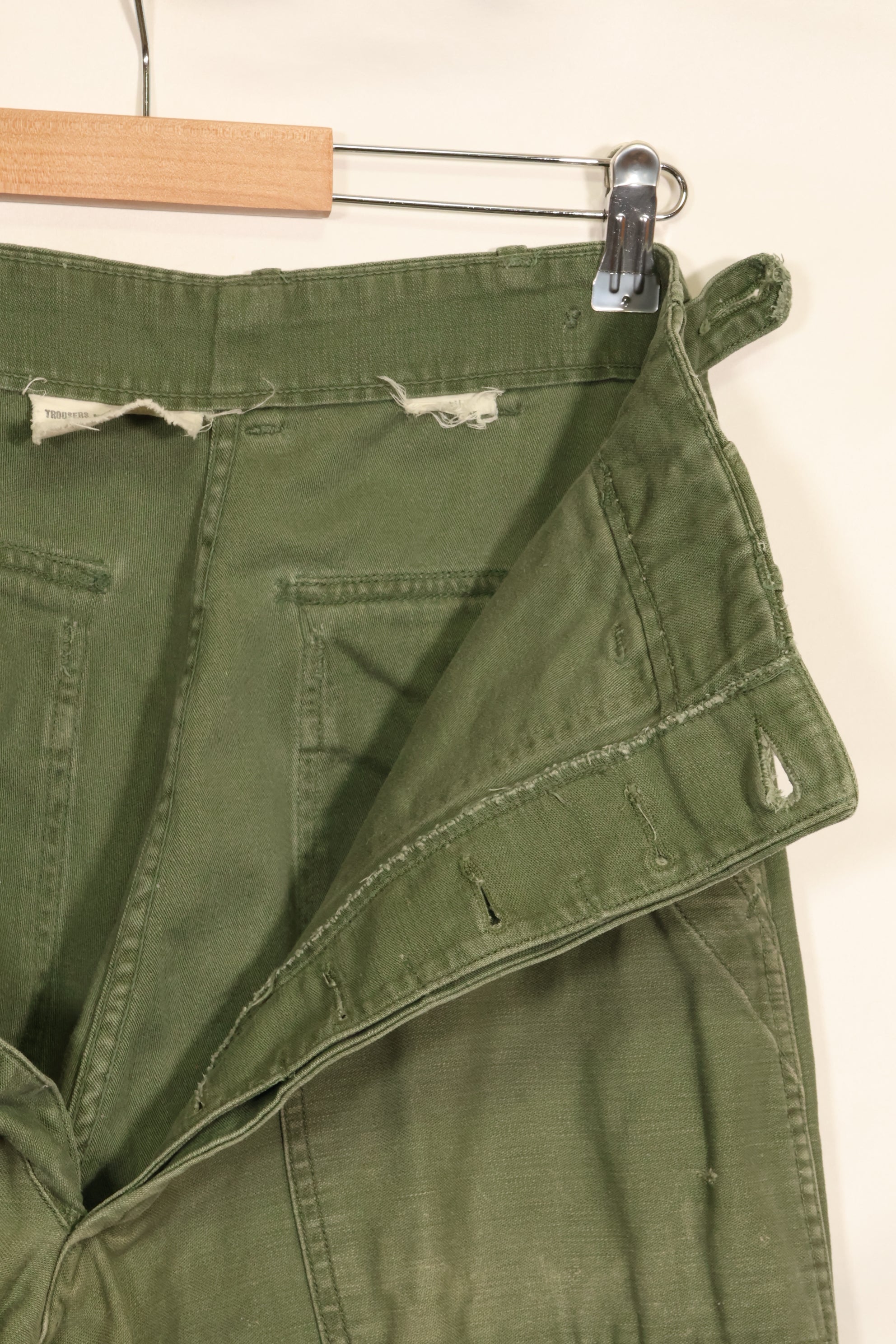1950年代ロット　TYPE 1　SMALL　 アメリカ軍　OG-107 ユーティリティパンツ　ベイカーパンツ　中古品  F