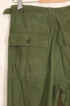 1960年初期ロット　TYPE 1　MEDIUM　 アメリカ軍　OG-107 ユーティリティパンツ　ベイカーパンツ　中古品  F