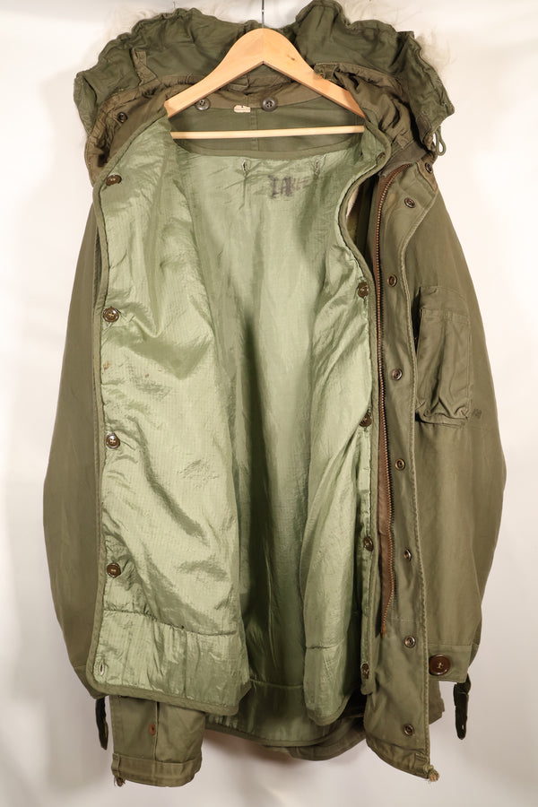 1940年代後半　Lサイズ　アメリカ軍　M-48　フィールドパーカー　補修あり　映画会社衣装　中古品