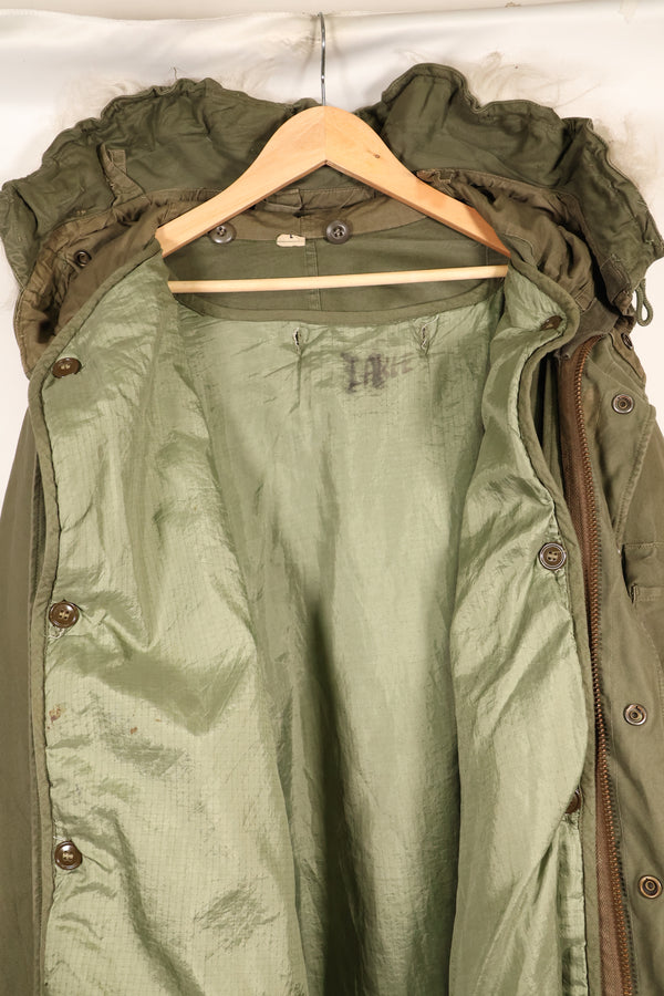1940年代後半　Lサイズ　アメリカ軍　M-48　フィールドパーカー　補修あり　映画会社衣装　中古品