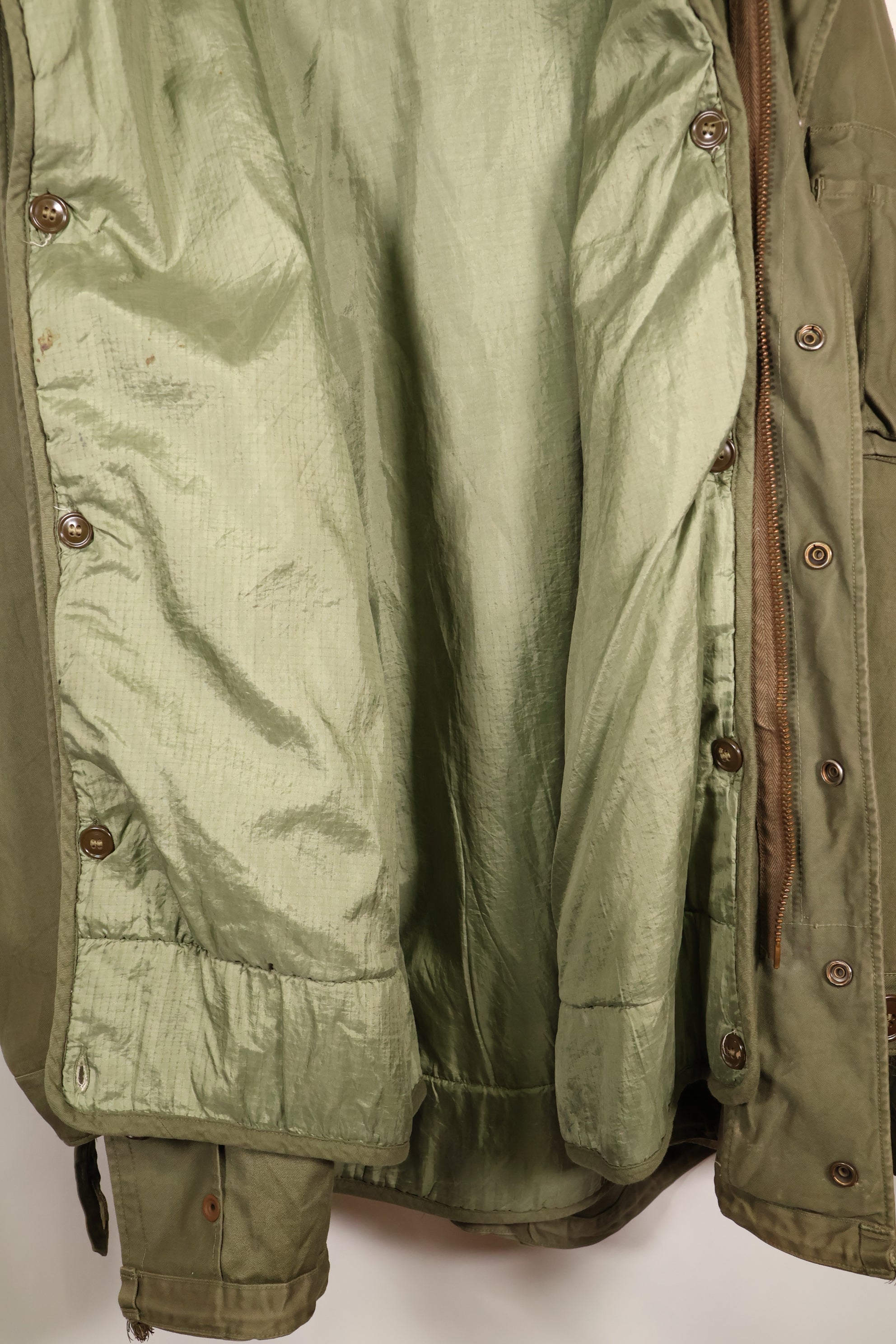 1940年代後半　Lサイズ　アメリカ軍　M-48　フィールドパーカー　補修あり　映画会社衣装　中古品