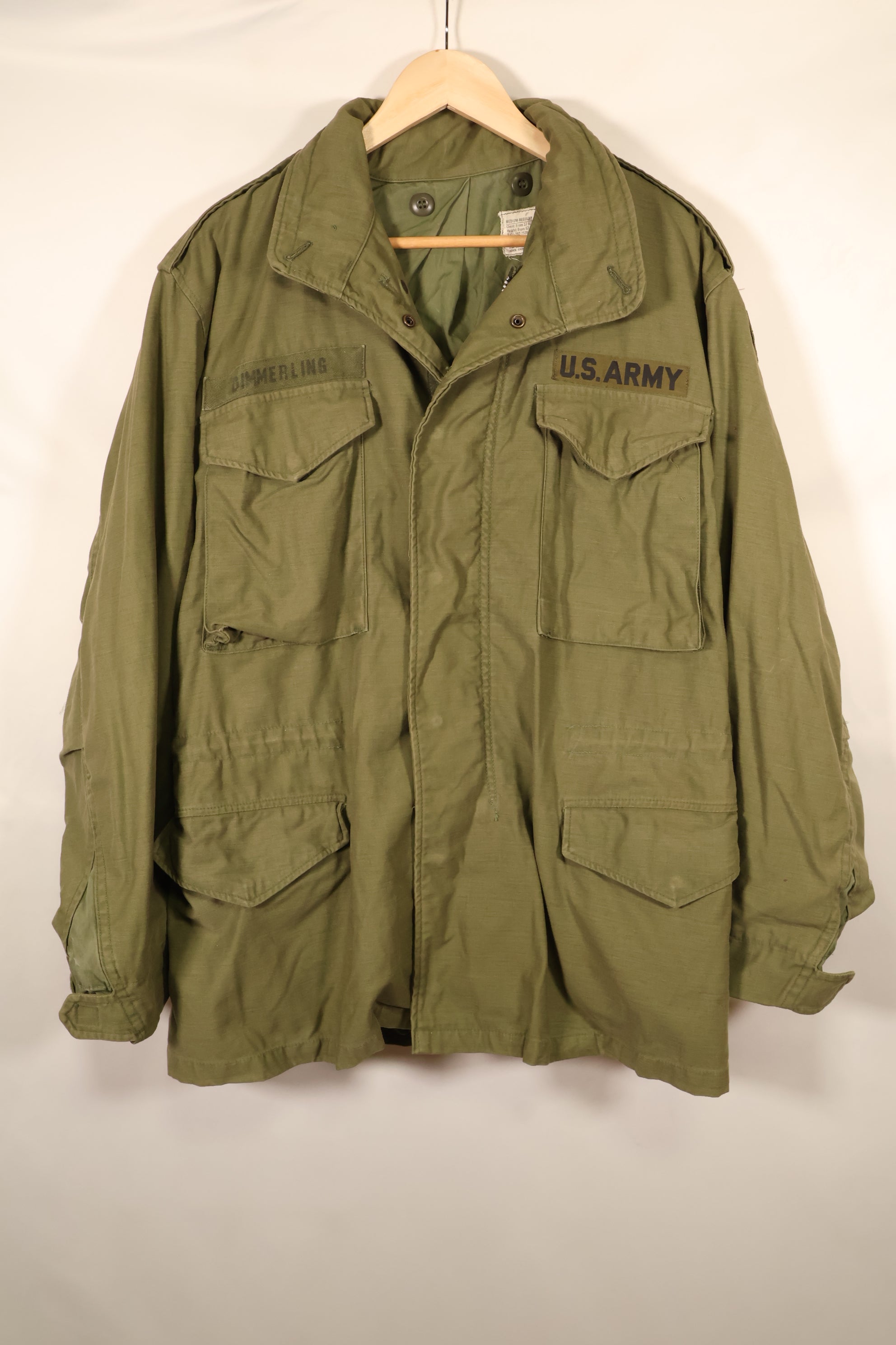 1970年契約　M-R　2nd Model M65フィールドジャケット　テープ初付　中古品