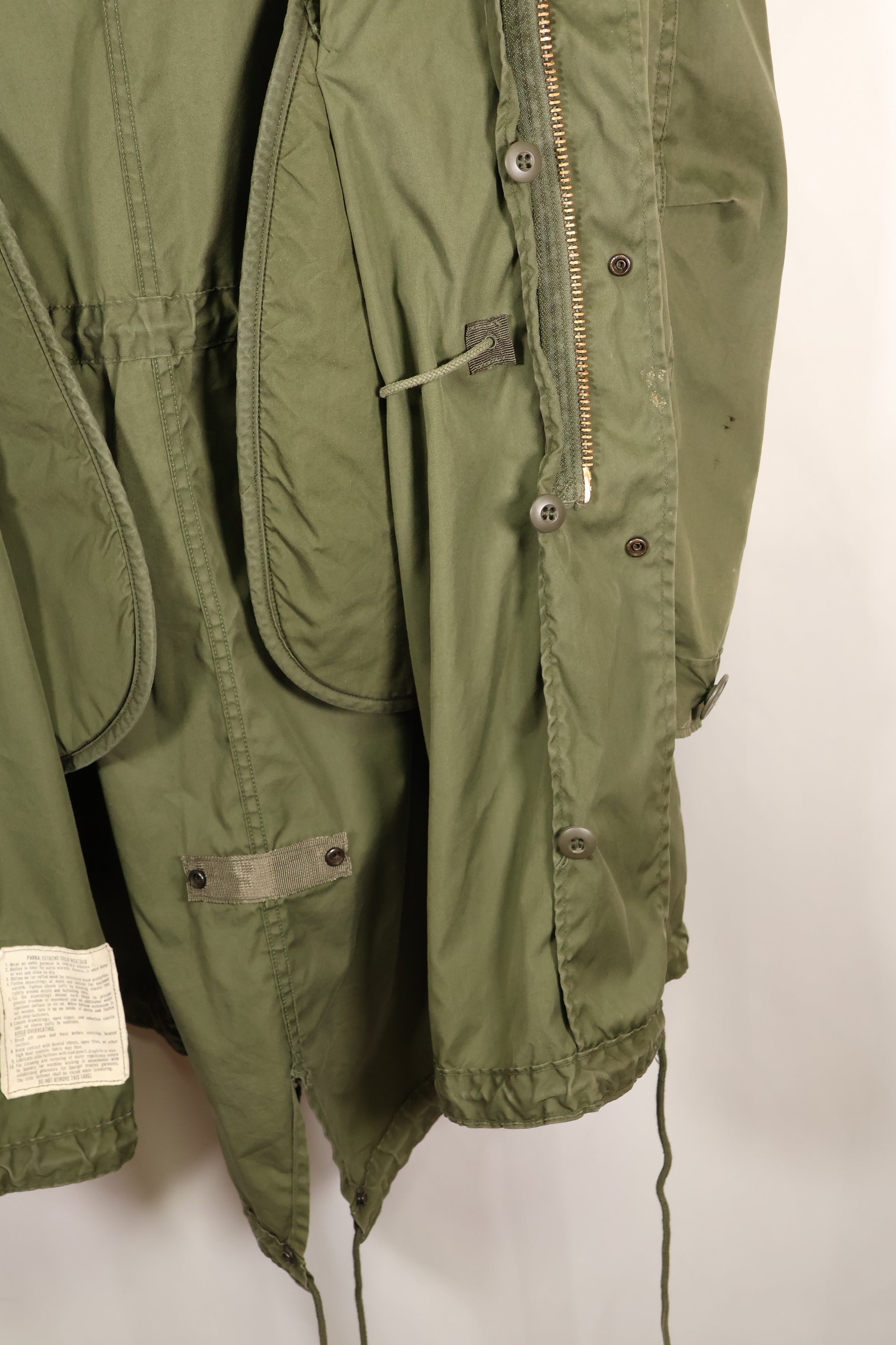 1970年代ロットミックス　M-R　M65　フィールドパーカー　フィッシュテール　ブラスジッパー　中古品