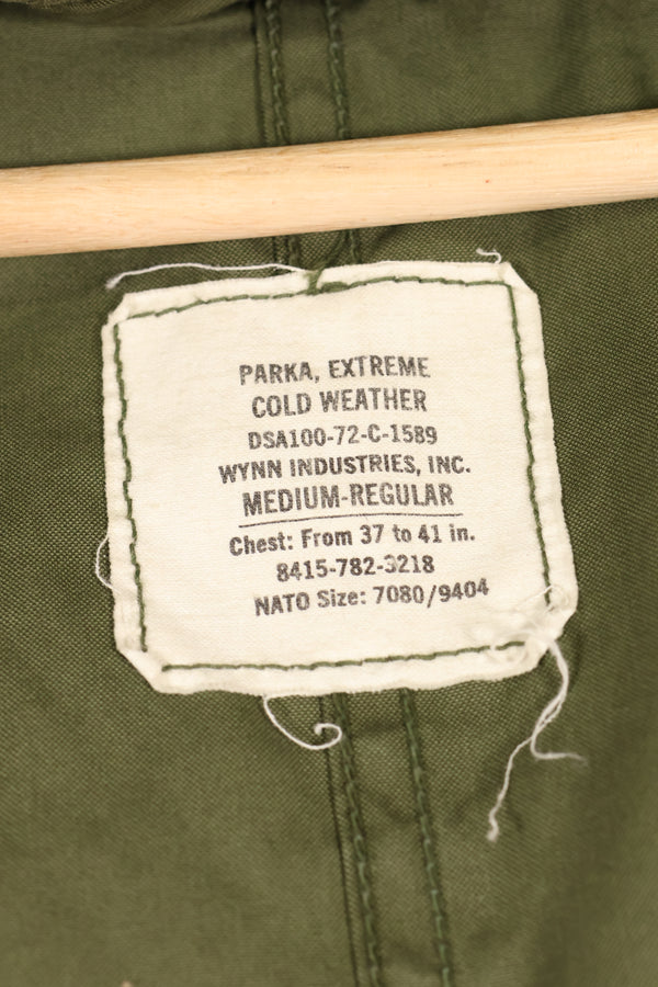 1970年代ロットミックス　M-R　M65　フィールドパーカー　フィッシュテール　ブラスジッパー　中古品