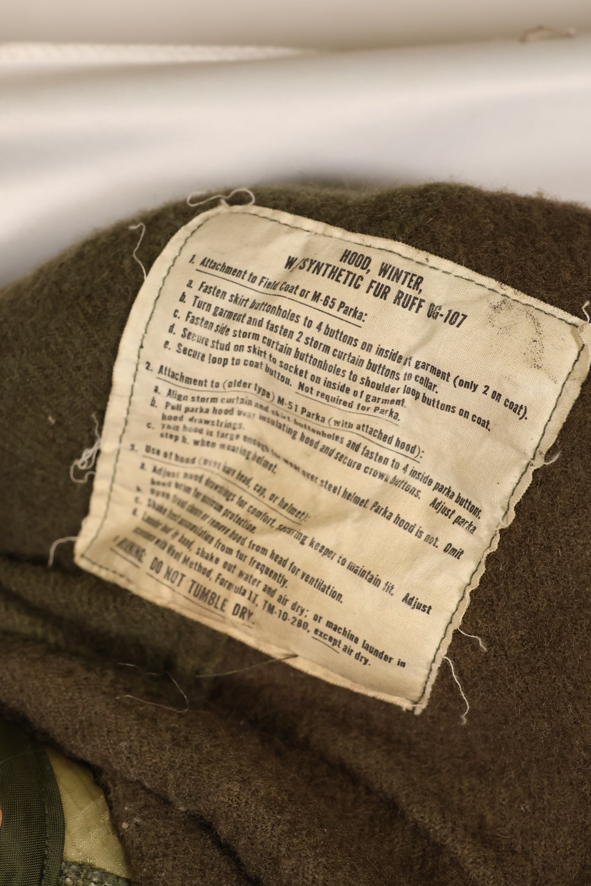 1970年代ロットミックス　M-R　M65　フィールドパーカー　フィッシュテール　ブラスジッパー　中古品