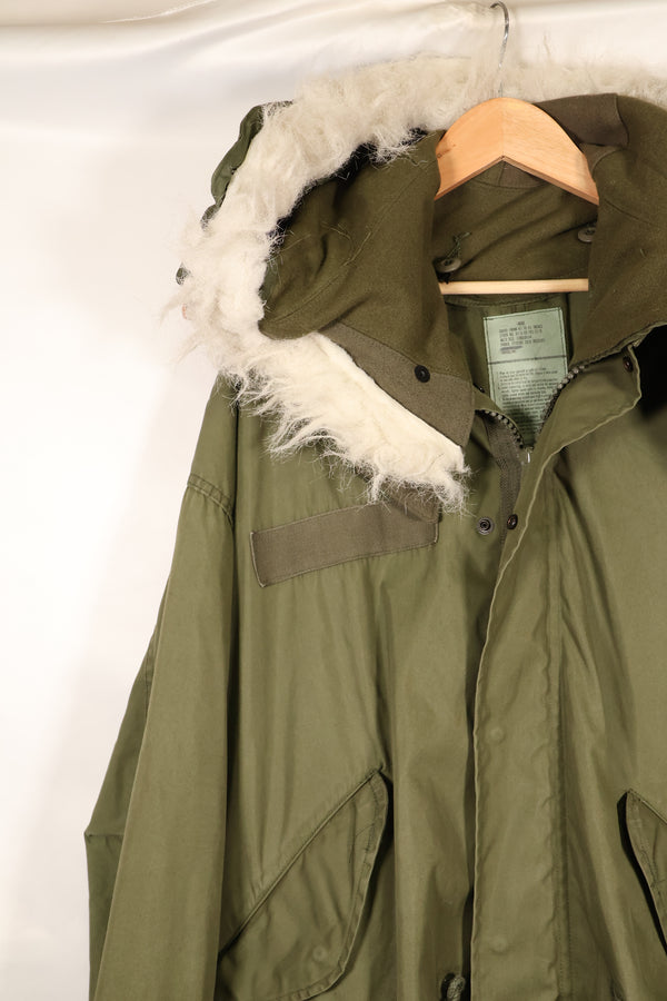 1980年代ロット　LARGE　樹脂ジッパー　M65　フィールドジャケット　ライナーなし　フード付き　ほぼ未使用品