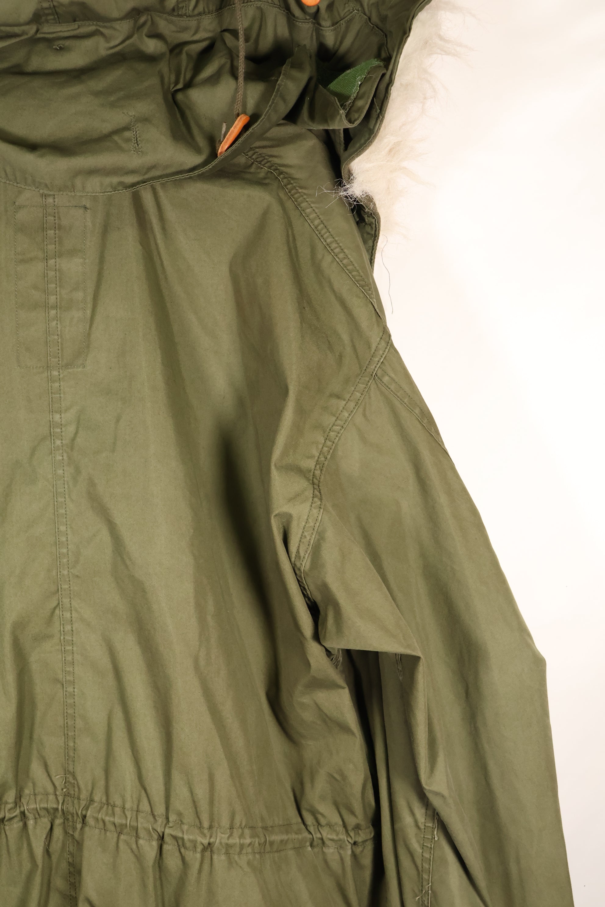1980年代ロット　LARGE　樹脂ジッパー　M65　フィールドジャケット　ライナーなし　フード付き　ほぼ未使用品
