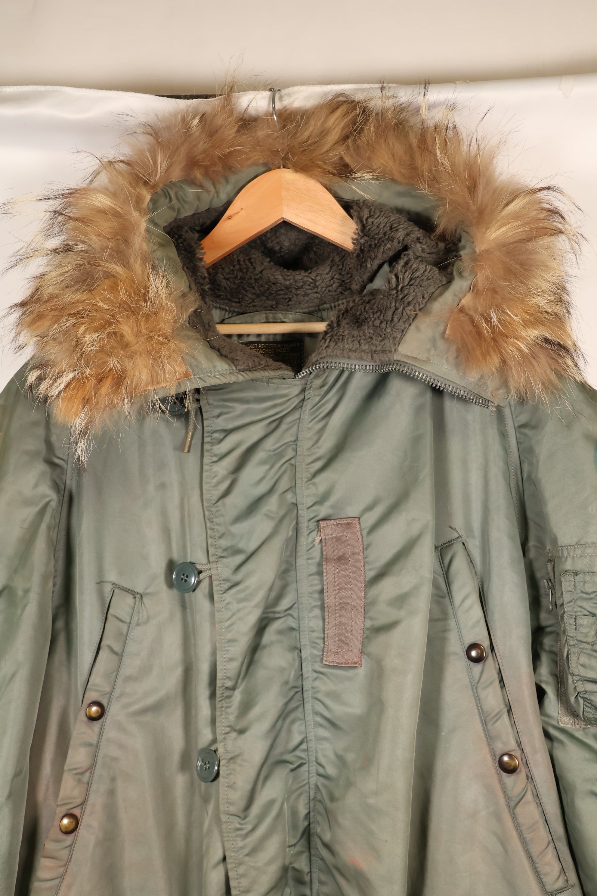 1950年代　LARGE　アメリカ空軍　USAF　N3-B　フライトジャケット　中古品　ステンシルあり