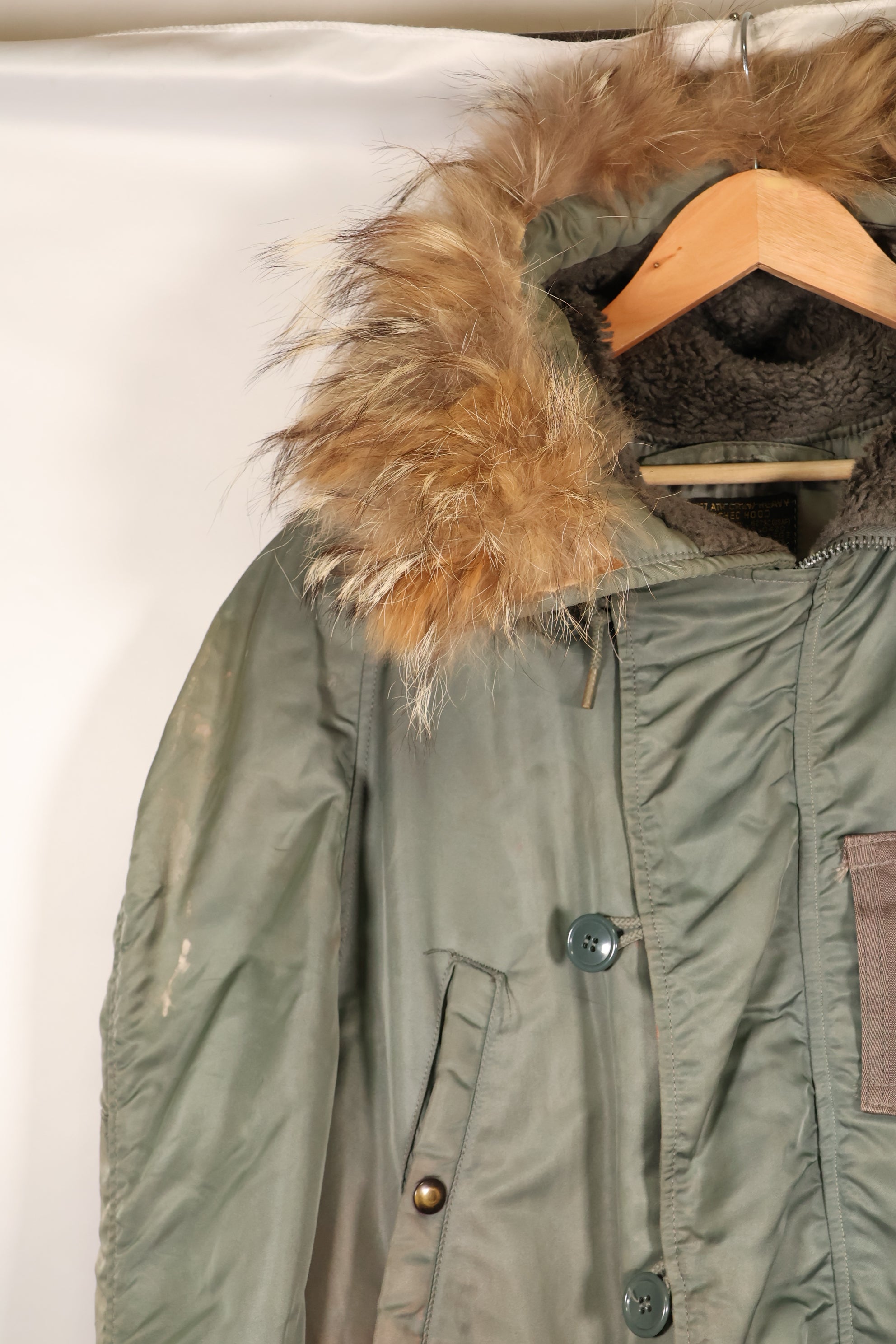 1950年代　LARGE　アメリカ空軍　USAF　N3-B　フライトジャケット　中古品　ステンシルあり