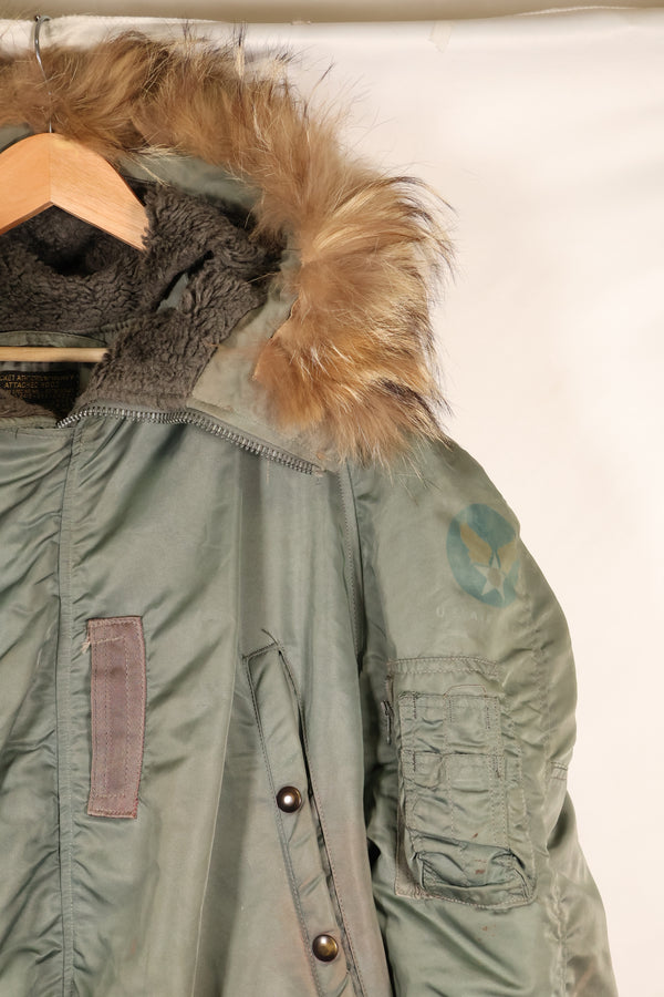 1950年代　LARGE　アメリカ空軍　USAF　N3-B　フライトジャケット　中古品　ステンシルあり