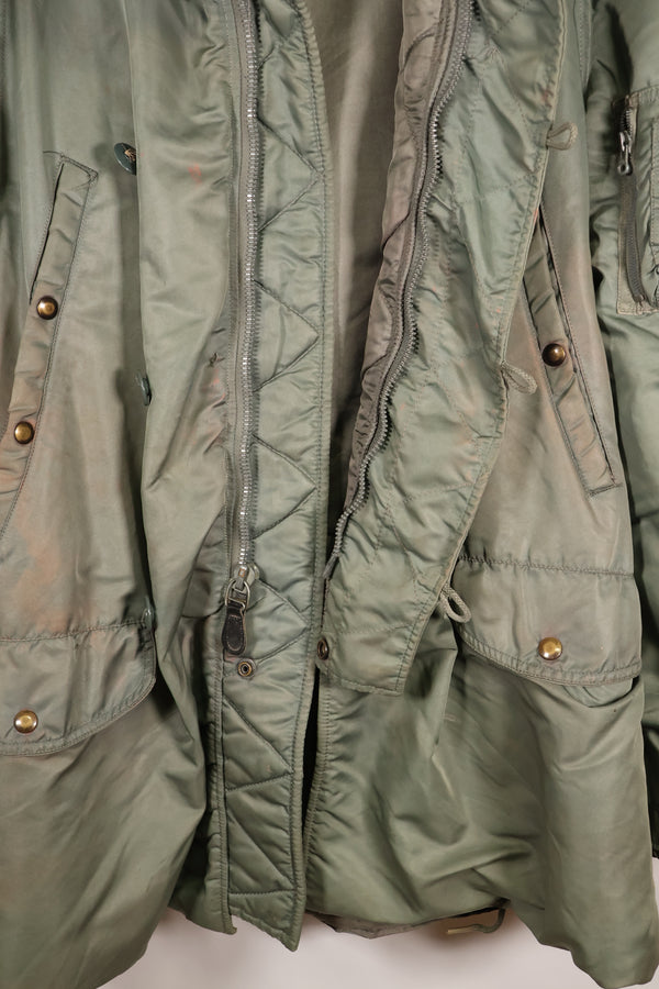 1950年代　LARGE　アメリカ空軍　USAF　N3-B　フライトジャケット　中古品　ステンシルあり