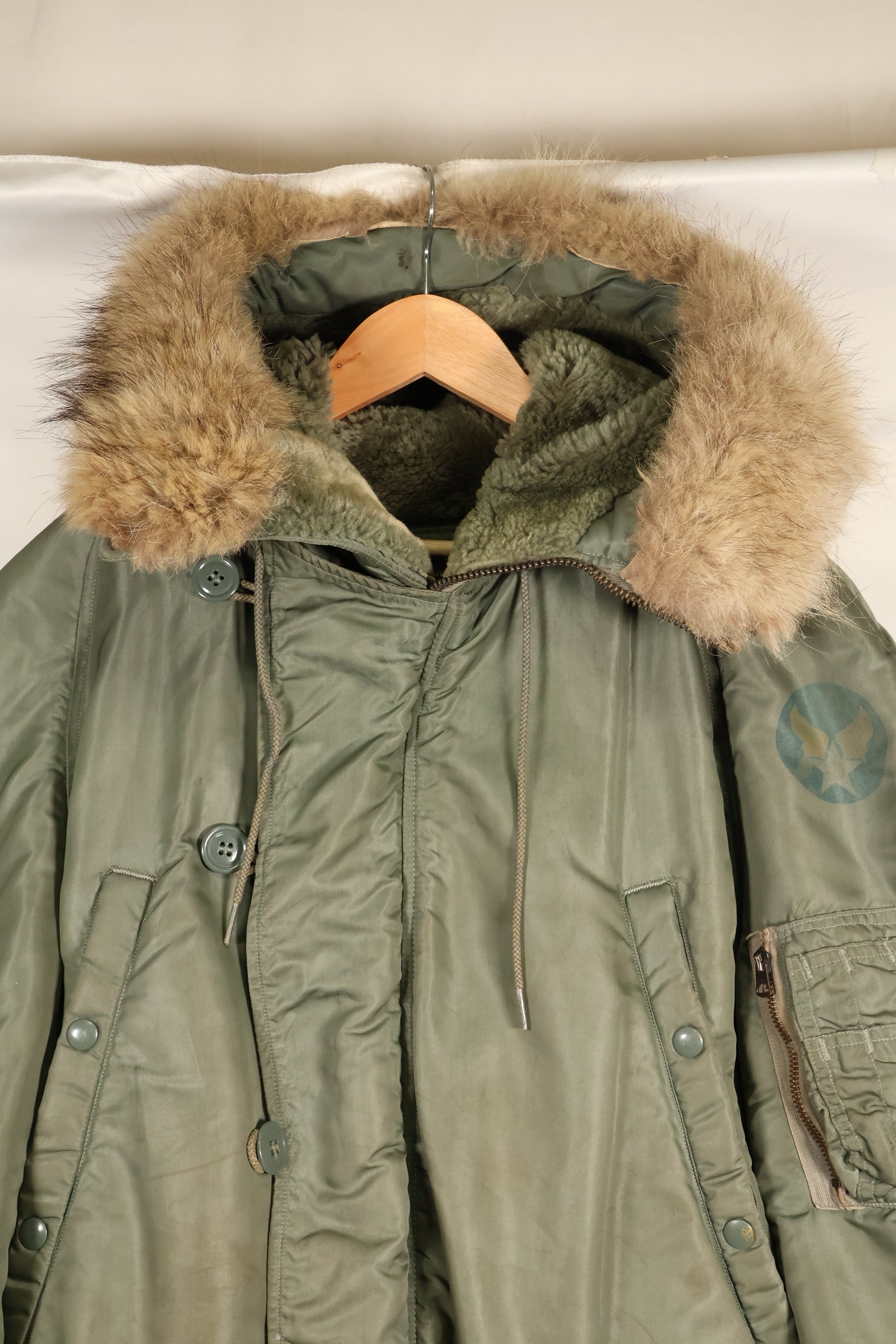 1950年代後半〜60年代初頭　MEDIUM　アメリカ空軍　USAF　N3-B　フライトジャケット　中古品