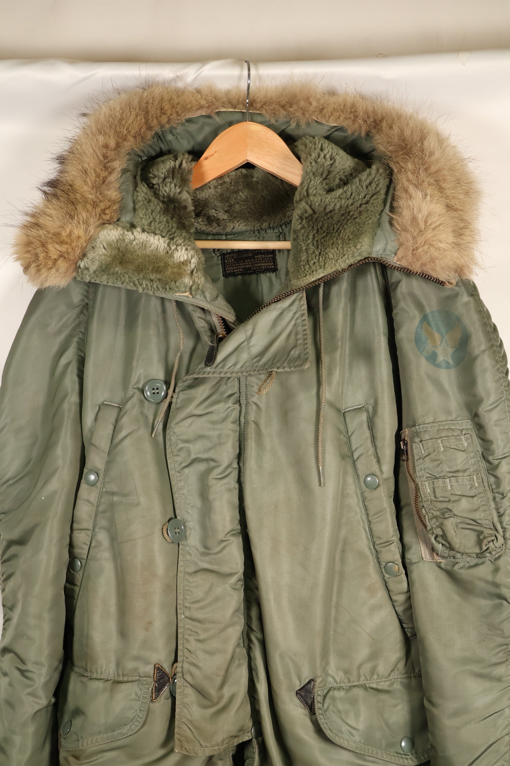 1950年代後半〜60年代初頭　MEDIUM　アメリカ空軍　USAF　N3-B　フライトジャケット　中古品