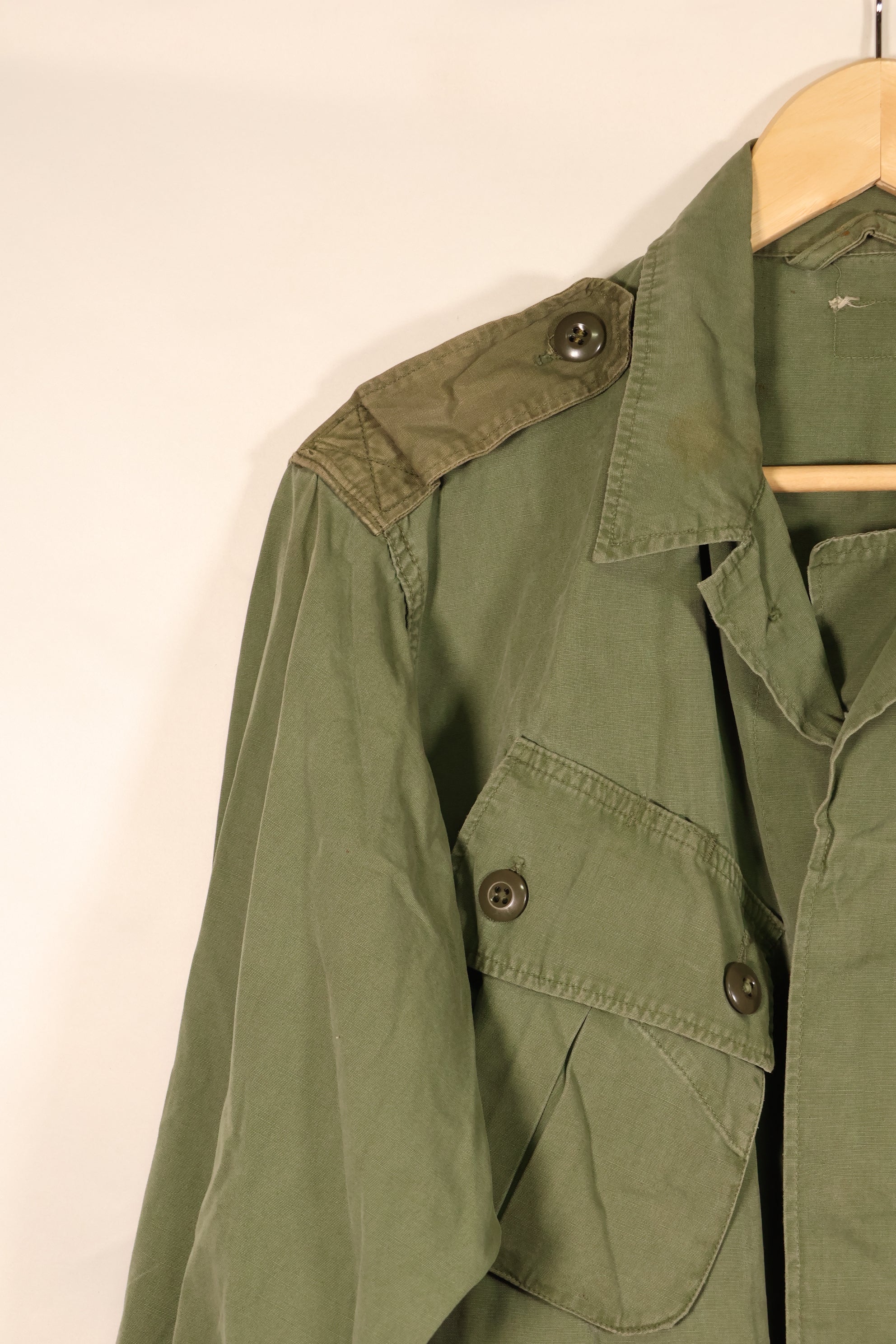 推定1963年~64年契約　推定 S-S　アメリカ海兵隊　1st Model ジャングルファティーグ　ジャケット　補修あり　中古品