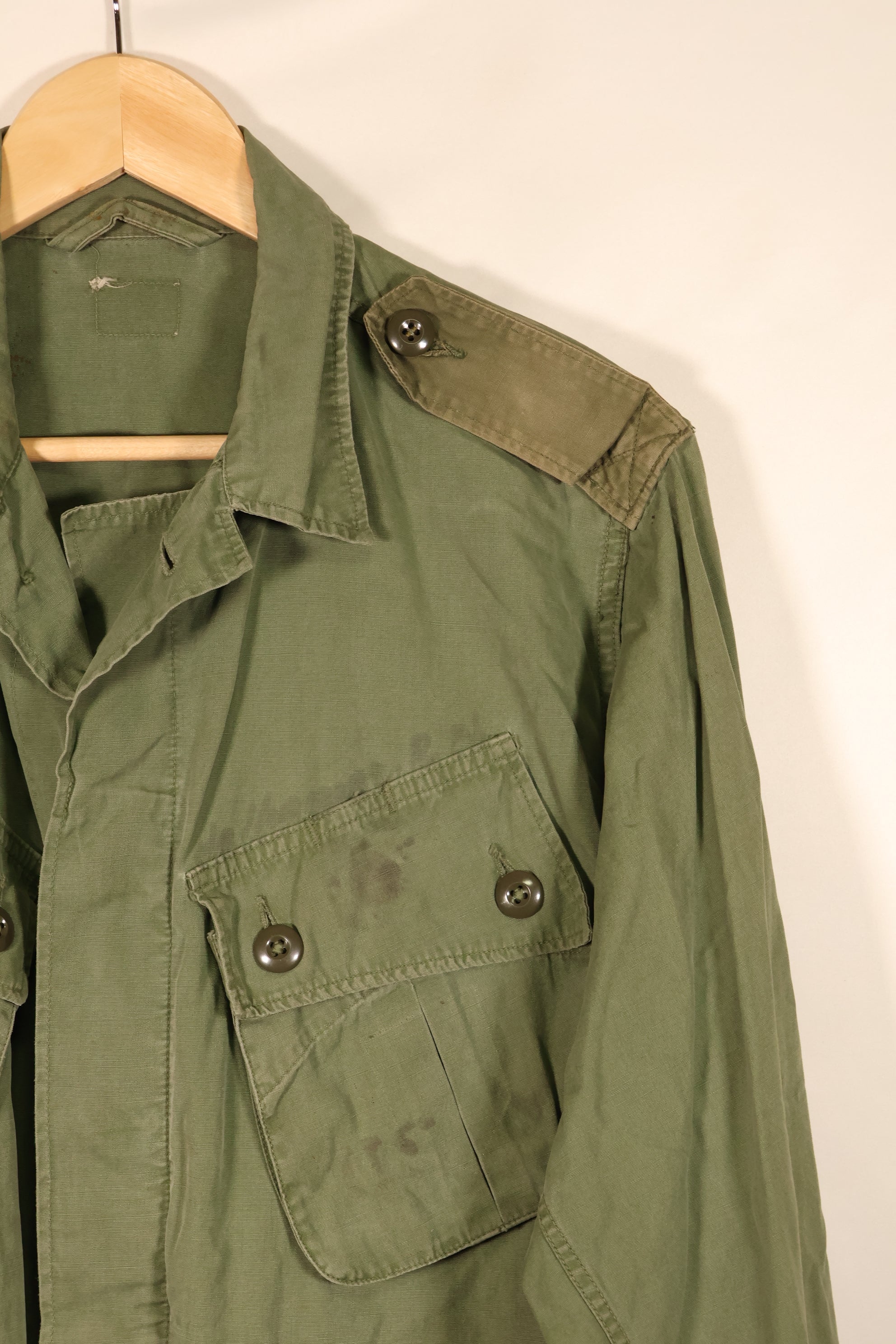 推定1963年~64年契約　推定 S-S　アメリカ海兵隊　1st Model ジャングルファティーグ　ジャケット　補修あり　中古品