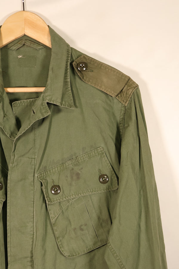 推定1963年~64年契約　推定 S-S　アメリカ海兵隊　1st Model ジャングルファティーグ　ジャケット　補修あり　中古品