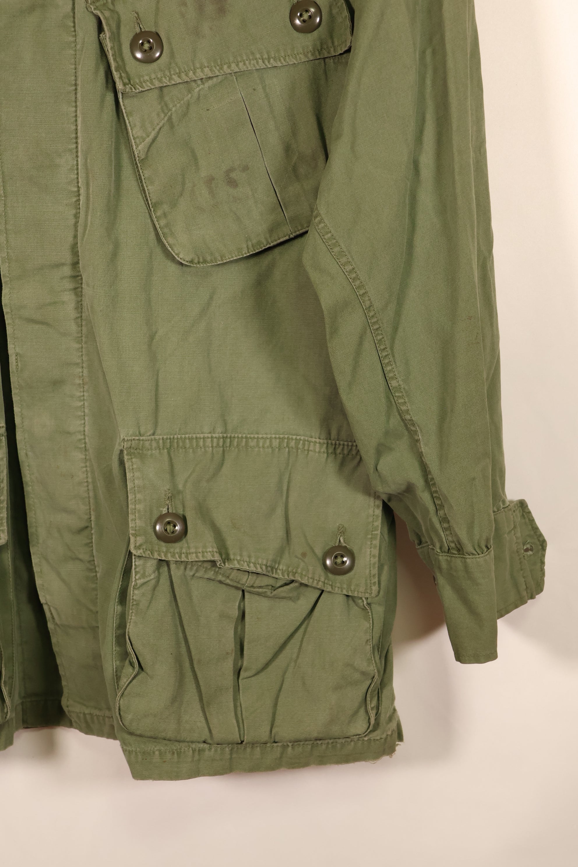 推定1963年~64年契約　推定 S-S　アメリカ海兵隊　1st Model ジャングルファティーグ　ジャケット　補修あり　中古品