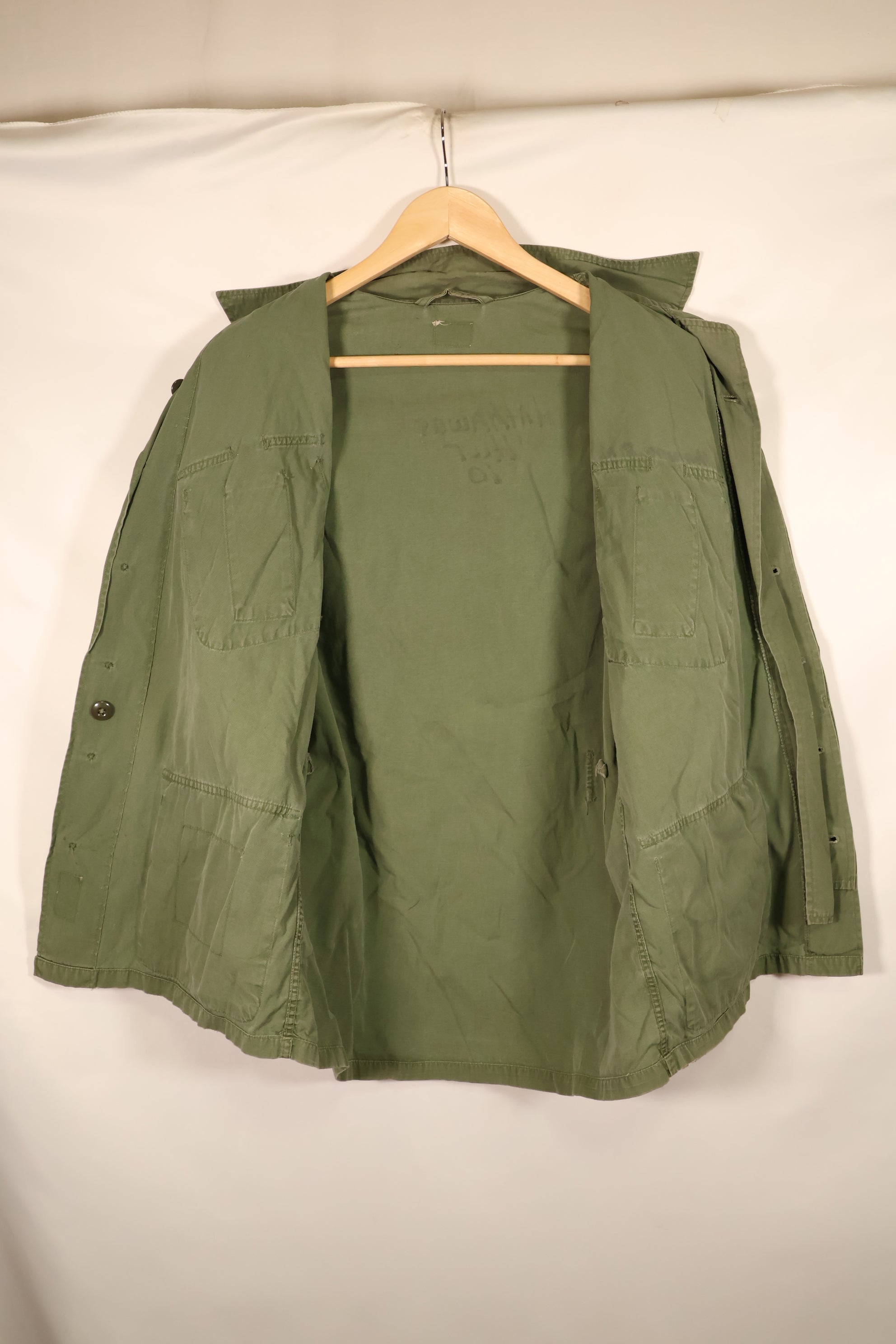 推定1963年~64年契約　推定 S-S　アメリカ海兵隊　1st Model ジャングルファティーグ　ジャケット　補修あり　中古品