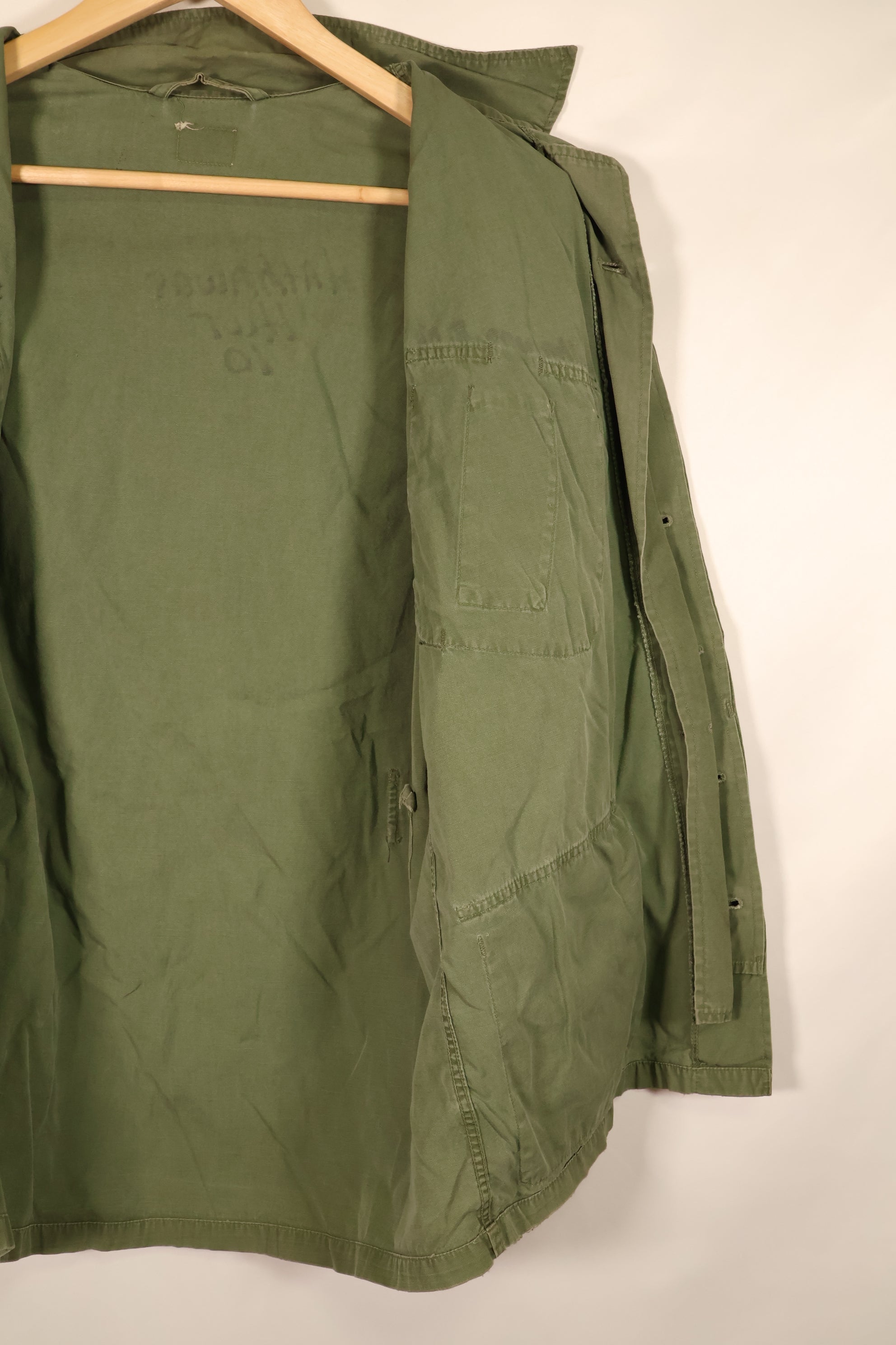 推定1963年~64年契約　推定 S-S　アメリカ海兵隊　1st Model ジャングルファティーグ　ジャケット　補修あり　中古品