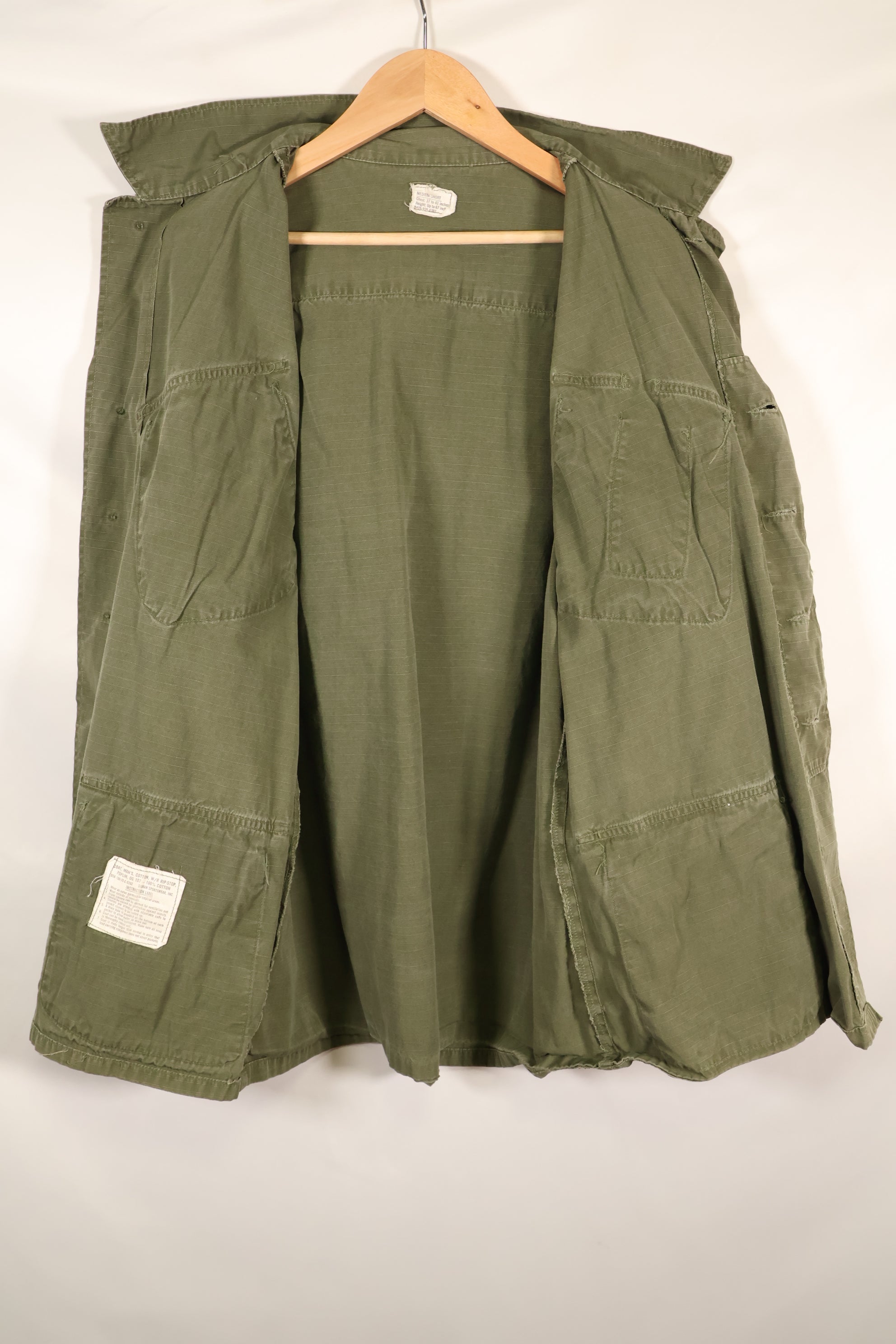 1970年契約　M-S　4th Model ジャングルファティーグ　ジャケット　退色あり　中古品