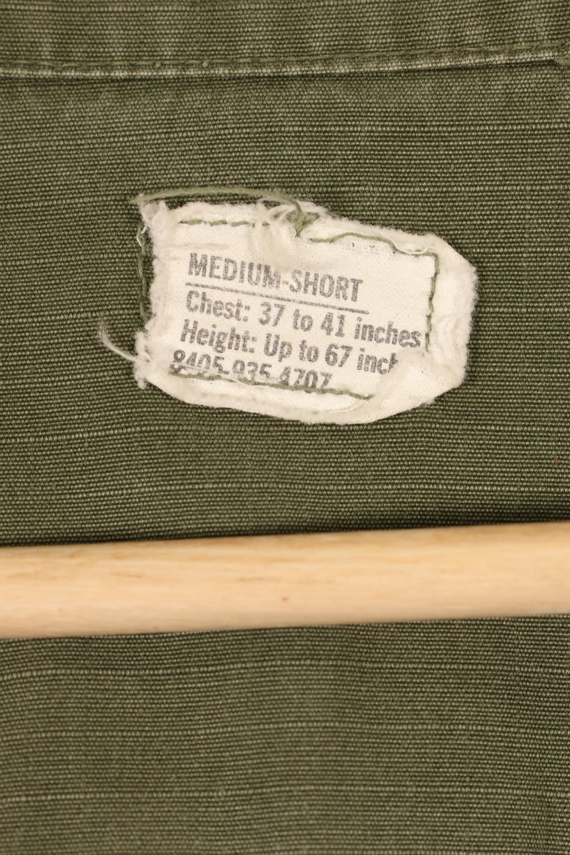 1970年契約　M-S　4th Model ジャングルファティーグ　ジャケット　退色あり　中古品