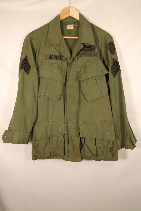 1967年契約　S-S　3rd Model ジャングルファティーグ　ジャケット　25歩兵師団パッチ　中古品