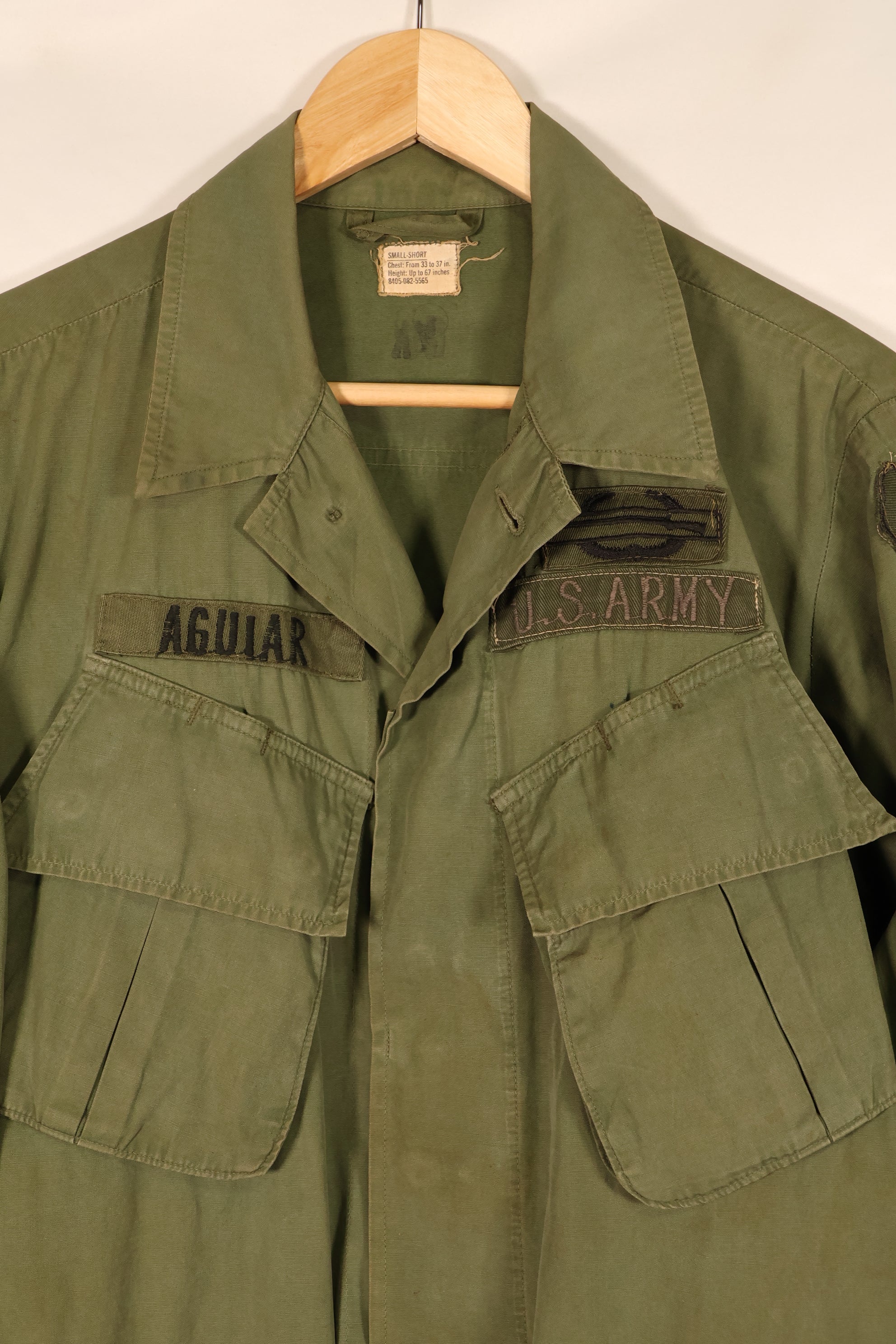 1967年契約　S-S　3rd Model ジャングルファティーグ　ジャケット　25歩兵師団パッチ　中古品
