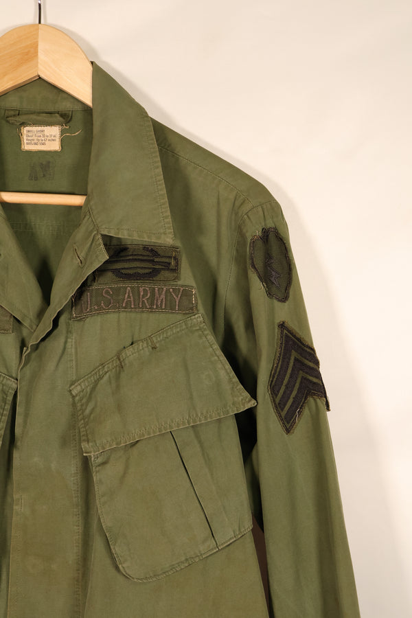 1967年契約　S-S　3rd Model ジャングルファティーグ　ジャケット　25歩兵師団パッチ　中古品